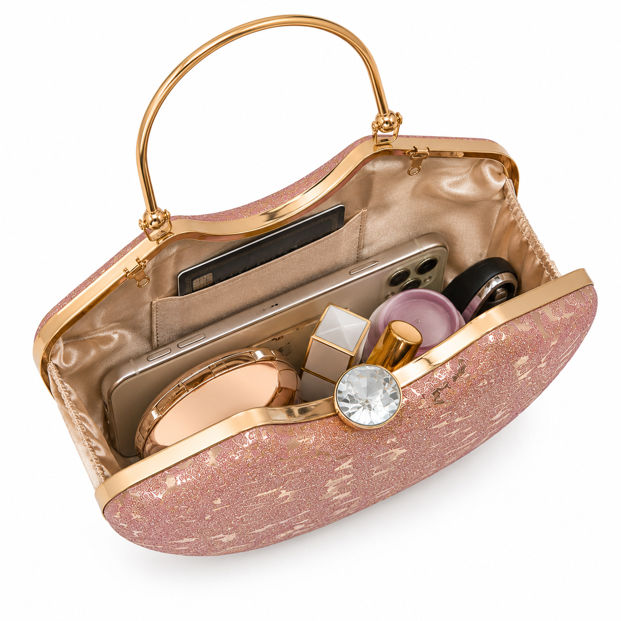 Luxury Bridal Glitter Clutch Bag