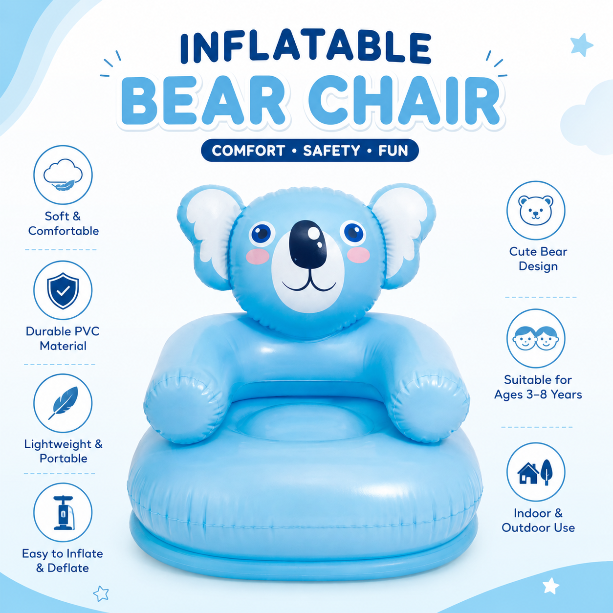 Inflatable Animal Chair